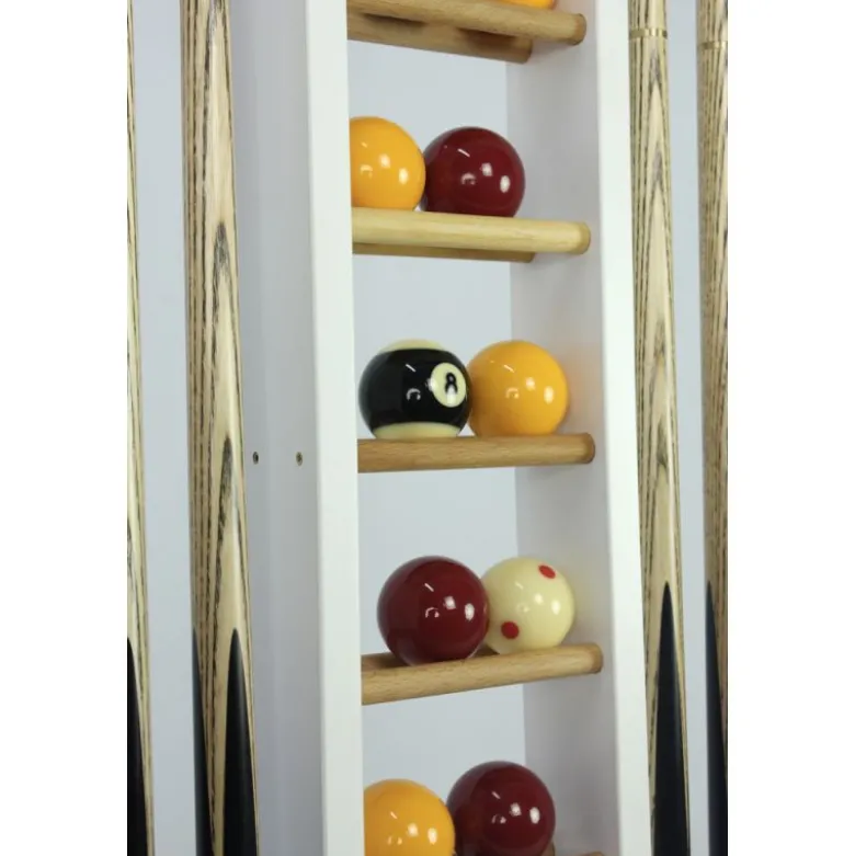 Porte-queues 6 queues Blanc + rangement jeu de billes
