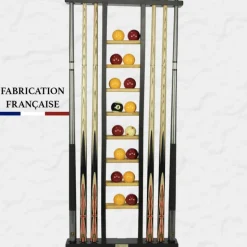 Porte-queues 6 queues Noir + rangement jeu de billes
