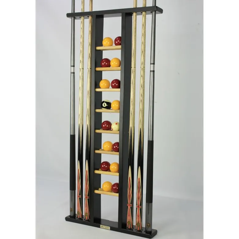 Porte-queues 6 queues Noir + rangement jeu de billes