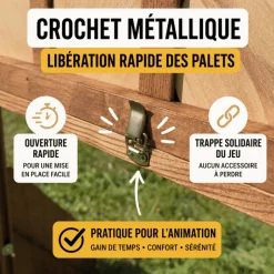 Puissance 4 Géant XL en Bois 122 cm