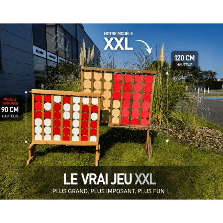 Puissance 4 Géant XL en Bois 122 cm