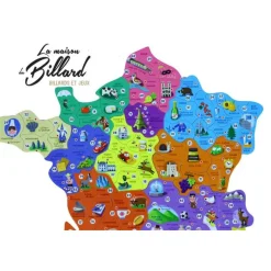 Puzzle en bois carte de France et Régions