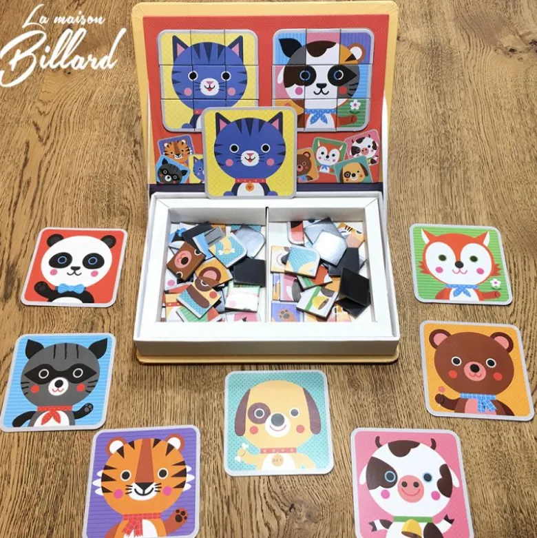 Puzzle magnétique pour composer des animaux et en inventer d’autres