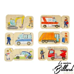 Puzzle Métiers, un superbe jouet en bois pour les enfants dès 2 ans