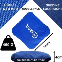 Sac bleu bi-matières pour cornhole grand modèle