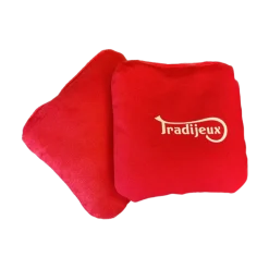 Sac rouge bi-matières pour cornhole grand modèle