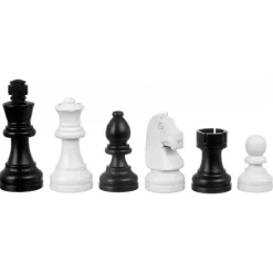 Set echecs et dames moderne 40 x 40 cm