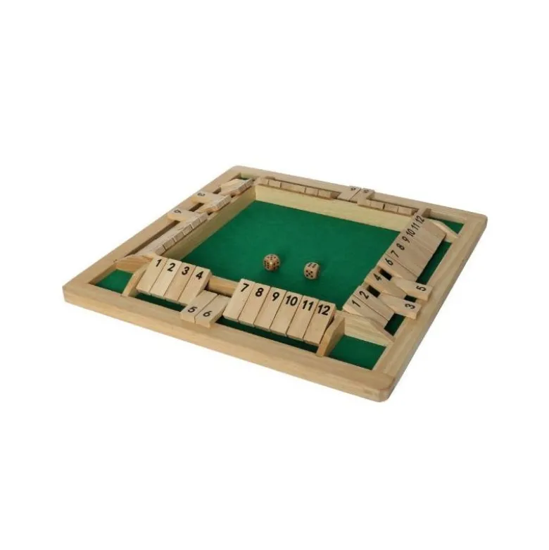 Shut the Box XXL en bois – Version 4 joueurs
