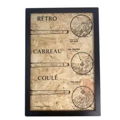 TABLEAU DECO BILLARD 3 COUPS (Fabrication Artisanale Française)