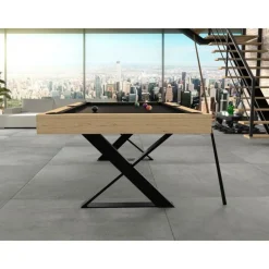Table convertible en billard "Cross" : un design exclusif