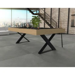 Table convertible en billard "Cross" : un design exclusif