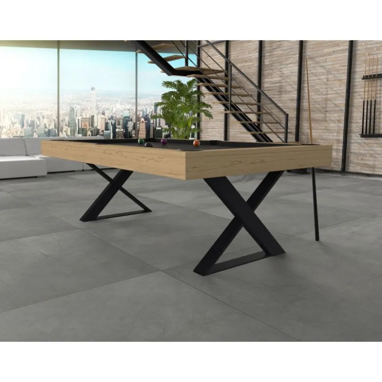 Table convertible en billard "Cross" : un design exclusif