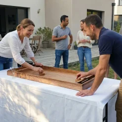 Table à glisser artisanale