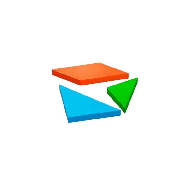Tangram Géant XL - 184 Défis Inclus | Jeu Éducatif et Ludique